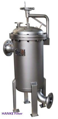 Carcaça de filtro de bolsa inoxidável DN300 Classificação de filtro de 5 mícrons para separação de líquido sólido