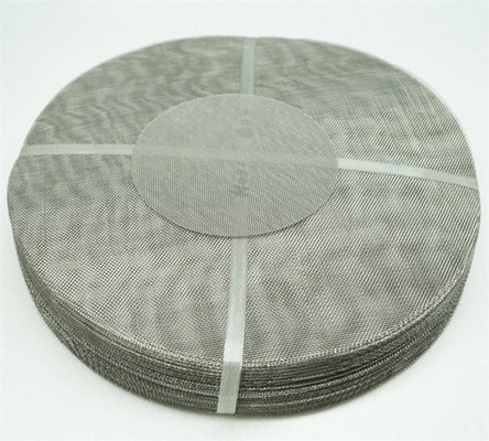 8 soldadura de ponto de Mesh Filter Disc Industrial Filtration do fio do mícron Ss202