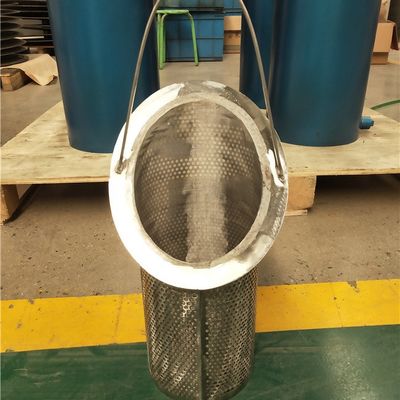 Cesta de aço inoxidável limpável do filtro de 5 mícrons Ss304