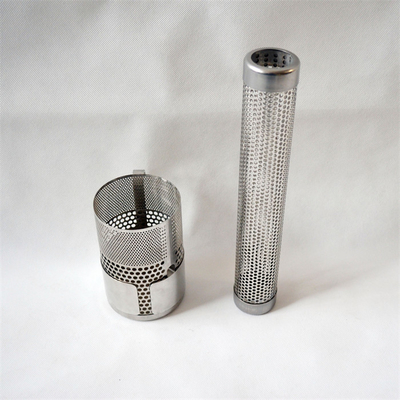 tubo de filtro perfurado do diâmetro de furo de 3mm de aço inoxidável