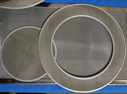 Aisi 316 discos de aço inoxidável de pano de fio afiou uma filtração de 100 mícrons